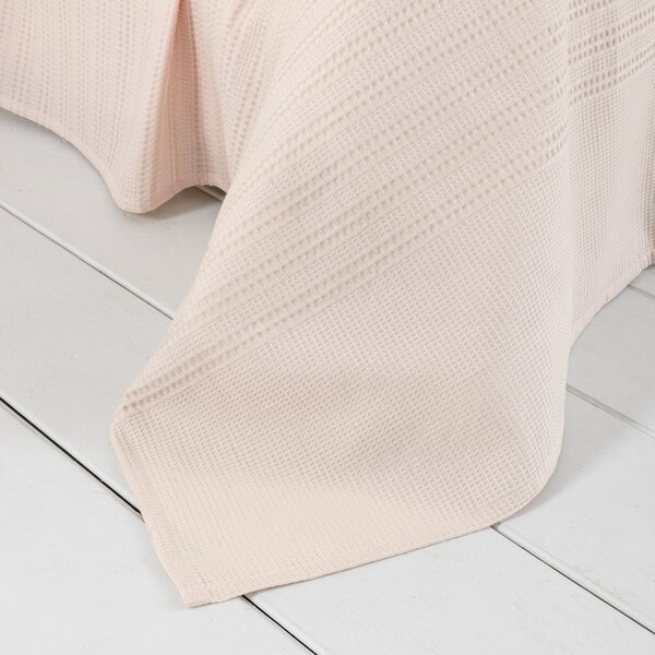 Κουβέρτα Πικέ Μονή (160x240) Nima Dune Rose Pink
