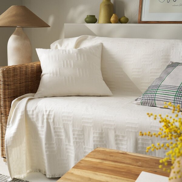 Ριχτάρι Καναπέ Τριθέσιου (180x300) Gofis Home Calyra Ivory 654/05