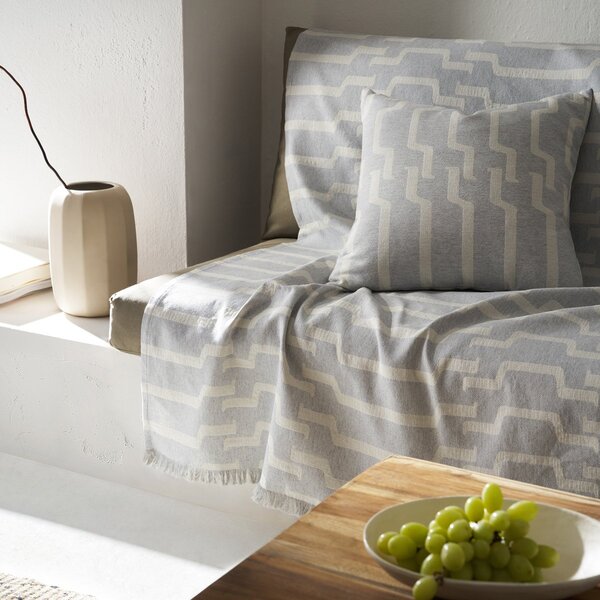 Ριχτάρι Πολυθρόνας (180x180) Gofis Home Clover Grey 558/15