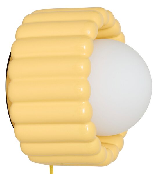 Απλίκα Τοίχου Με Φις Πρίζας A-S Lotta Yellow 210395B