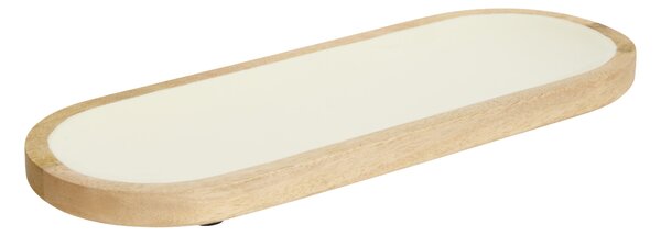 Πιατέλα Σερβιρίσματος Οβάλ (40x15) S-D Inaya White 212209B