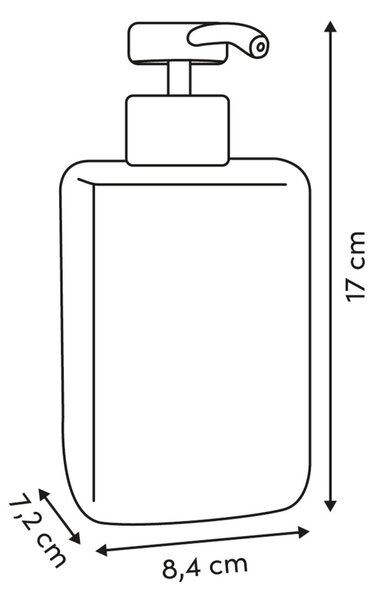 Dispenser Μπάνιου 370ml (8.4x7x17) F-V Cloudy 214791
