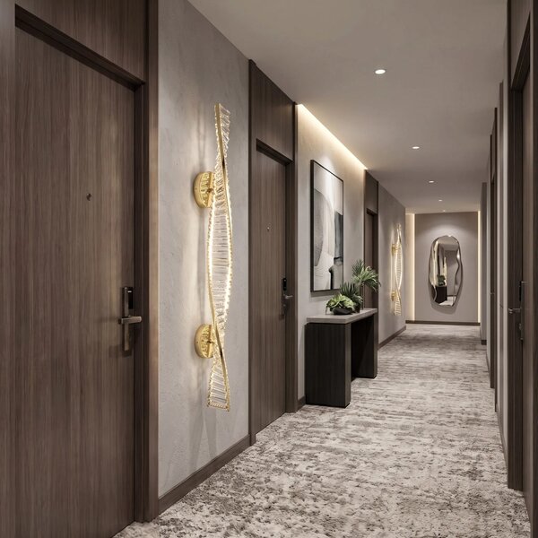 ΕΠΙΤΟΙΧΟ ΦΩΤΙΣΤΙΚΟ LED APP1952-W 100cm GOLD