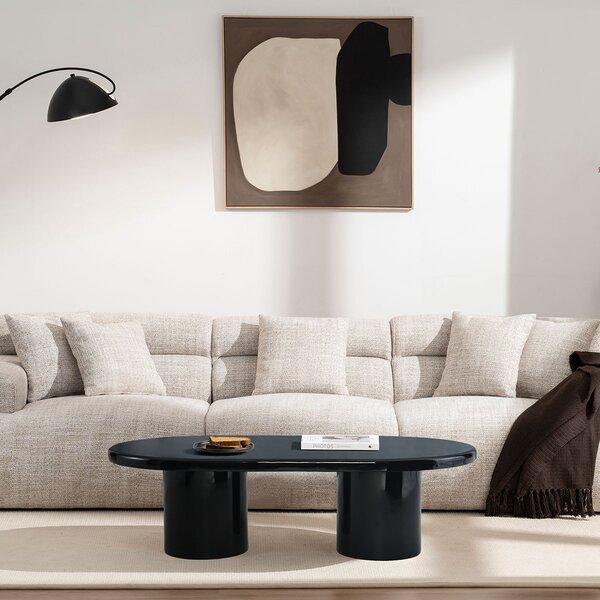 Τραπέζι Σαλονιού (120x70x35) Spitishop Lund Black