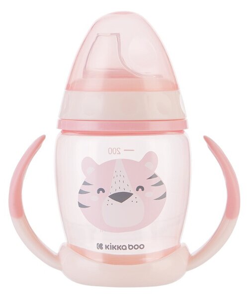 Ποτήρι Εκπαιδευτικό 200ml Kikka Boo Happy Face Pink