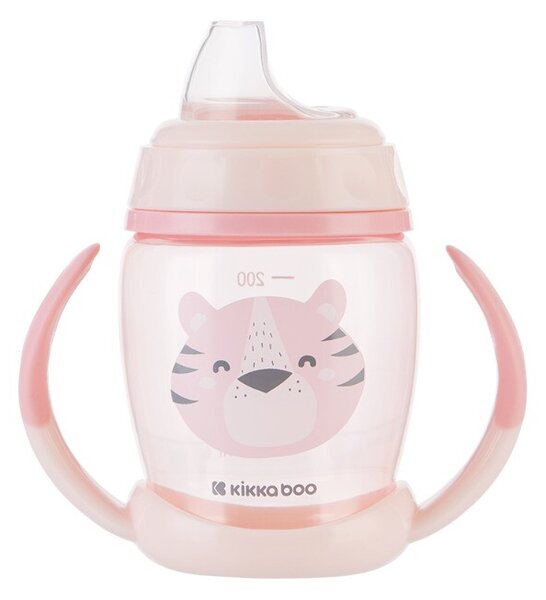 Ποτήρι Εκπαιδευτικό 200ml Kikka Boo Happy Face Pink