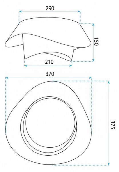 Φωτιστικό οροφής LED APP1930-C 40cm WOOD