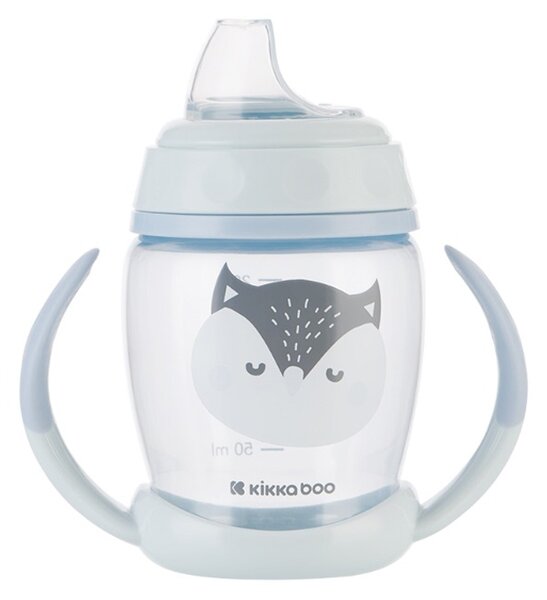 Ποτήρι Εκπαιδευτικό 200ml Kikka Boo Happy Face Blue