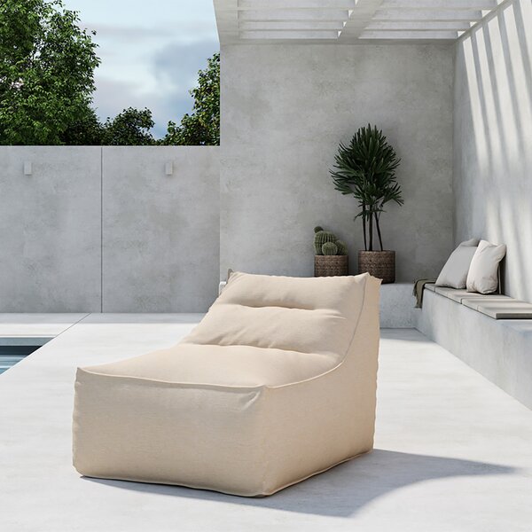 Πουφ Πολυθρόνα Εξωτερικού Χώρου (90x118x83) Spitishop Redang Beige