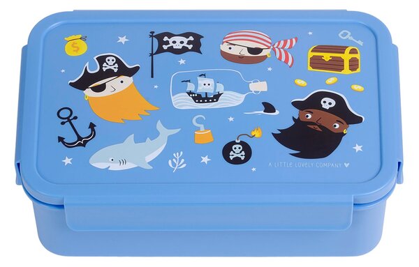 Φαγητοδοχείο Με Χωρίσματα 1.2lt (22x14.5x7) Α Little Lovely Company Pirates BBPIBU76