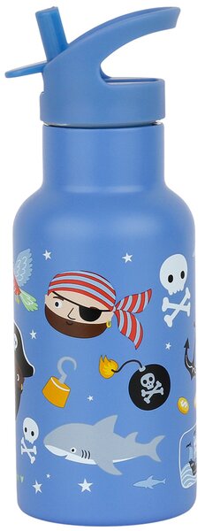 Παγούρι - Θερμός 350ml Με Καλαμάκι Α Little Lovely Company Pirates DBSSPI86