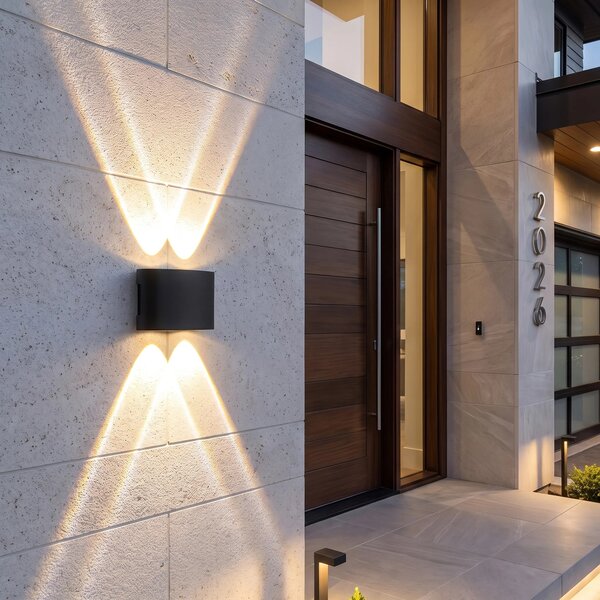 Φωτιστικό τοίχου πρόσοψης LED JNH039-4G Black