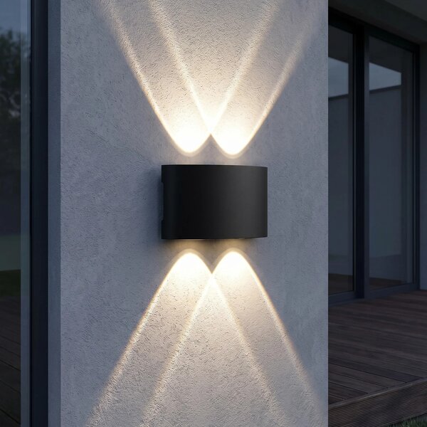 Φωτιστικό τοίχου πρόσοψης LED JNH039-4G Black
