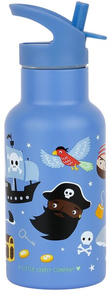 Παγούρι - Θερμός 350ml Με Καλαμάκι Α Little Lovely Company Pirates DBSSPI86