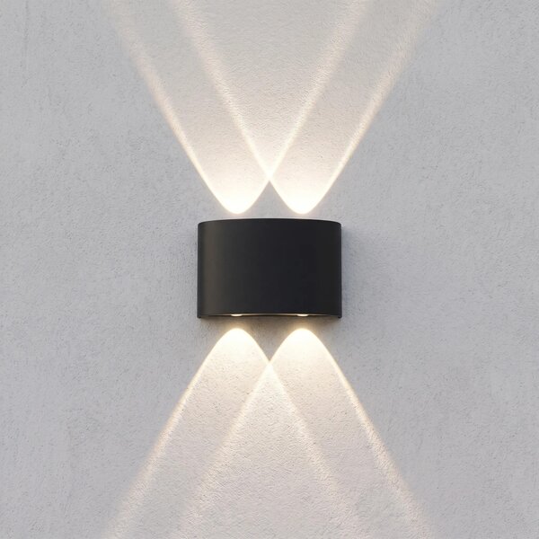 Φωτιστικό τοίχου πρόσοψης LED JNH039-4G Black