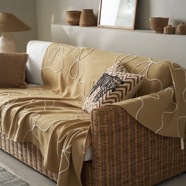 Διακοσμητικό Ριχτάρι (140x180) Gofis Home Elowen Warm Beige 505/06