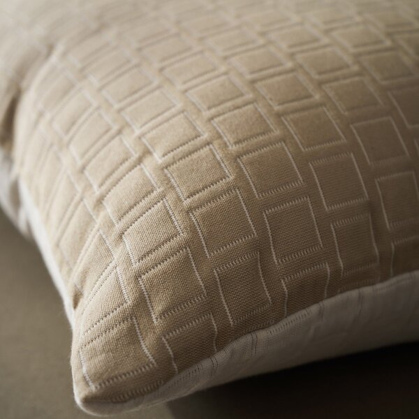 Διακοσμητική Μαξιλαροθήκη 2 Όψεων (50x50) Gofis Home Solenne Almond Beige 591/06