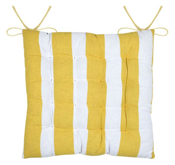 Μαξιλάρι Καρέκλας 2 Όψεων (38x38) S-F Coolvibes Jaune CUE136003GAL