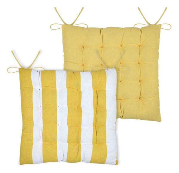 Μαξιλάρι Καρέκλας 2 Όψεων (38x38) S-F Coolvibes Jaune CUE136003GAL