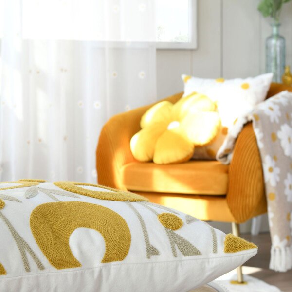 Διακοσμητικό Μαξιλάρι 2 Όψεων (45x45) S-F Camille Mustard CE206005