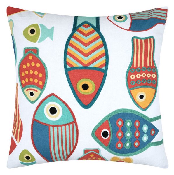 Διακοσμητικό Μαξιλάρι 2 Όψεων (50x50) S-F Colorfish Blanc CE099012