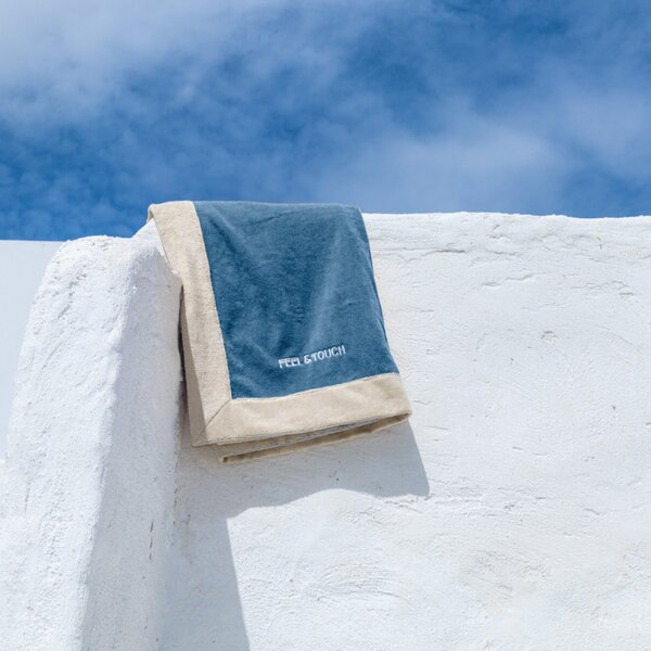 Πετσέτα Θαλάσσης (80x170) Feel & Touch Caribbean Denim