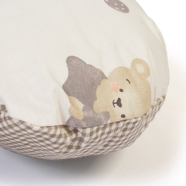 Μαξιλάρι Θηλασμού Dimcol Bear's Nest 05 White - Grey