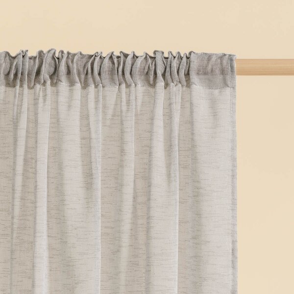 Κουρτίνα (140x270) Με Τρέσα Easy Home Harmonica Grey
