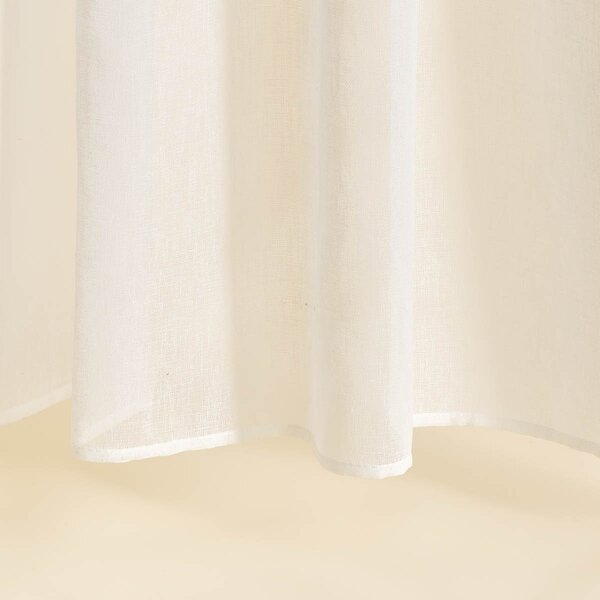 Κουρτίνα (140x270) Με Τρέσα Easy Home Harmonica White
