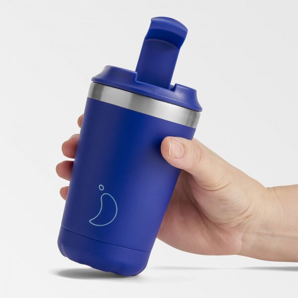 Ποτήρι Θερμός 340ml Chilly's Original's Series Matte Blue