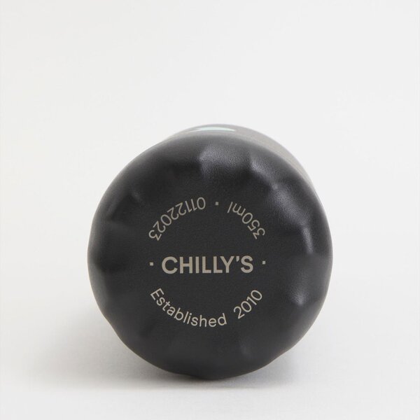 Παγούρι - Θερμός 350ml Με Καλαμάκι Chilly's Original's Series Black