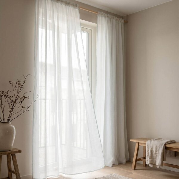 Κουρτίνα (140x270) Με Τρέσα Easy Home Timpani Mint