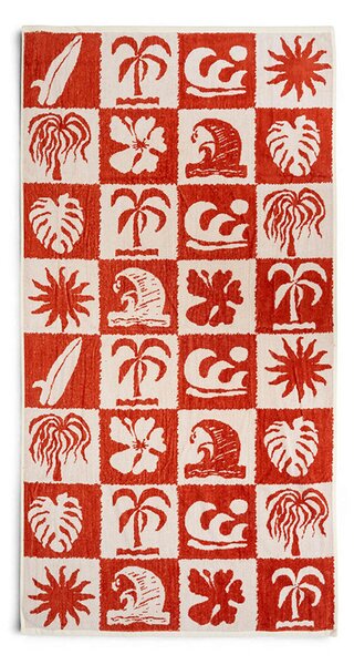 Πετσέτα Θαλάσσης (80x160) Easy Home Velour Surf Orange