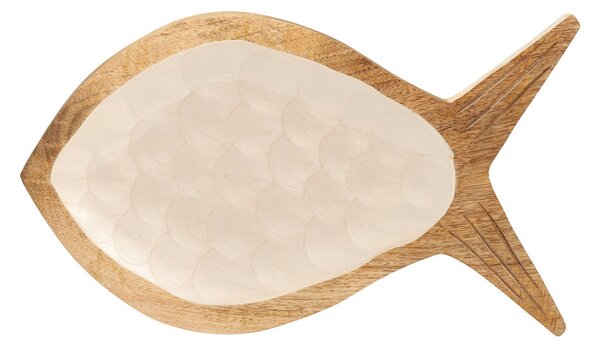 Πιατέλα Διακόσμησης (30x30) K-M Fish White A55600340