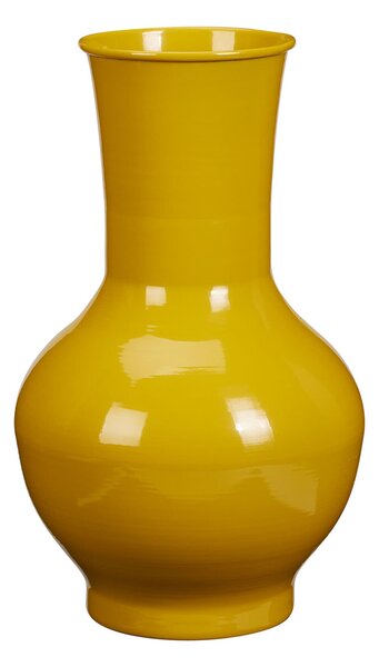 Διακοσμητικό Βάζο (Φ20x33.5) K-M Shiny Yellow FZ1002530