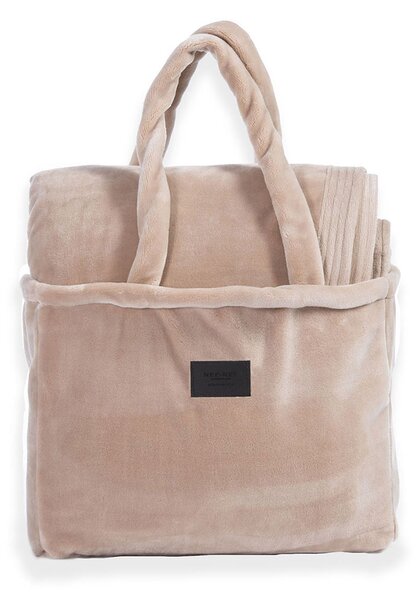 Κουβέρτα Βελουτέ Υπέρδιπλη (230x240) Nef-Nef Homeware Elements Velosso Beige