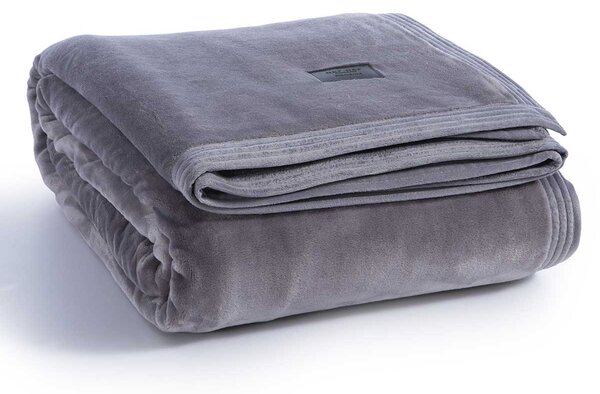 Κουβέρτα Βελουτέ Υπέρδιπλη (230x240) Nef-Nef Homeware Velosso Grey