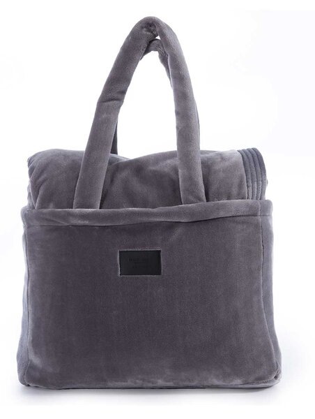 Κουβέρτα Βελουτέ Υπέρδιπλη (230x240) Nef-Nef Homeware Velosso Grey