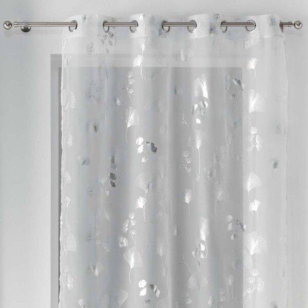 Κουρτίνα (140x240) Με Τρουκς L-C Bloomy Voilage Blanc 1626571