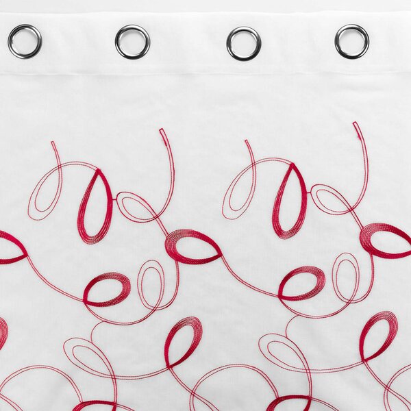Κουρτίνα (140x240) Με Τρουκς L-C Hoops Rouge 1626969