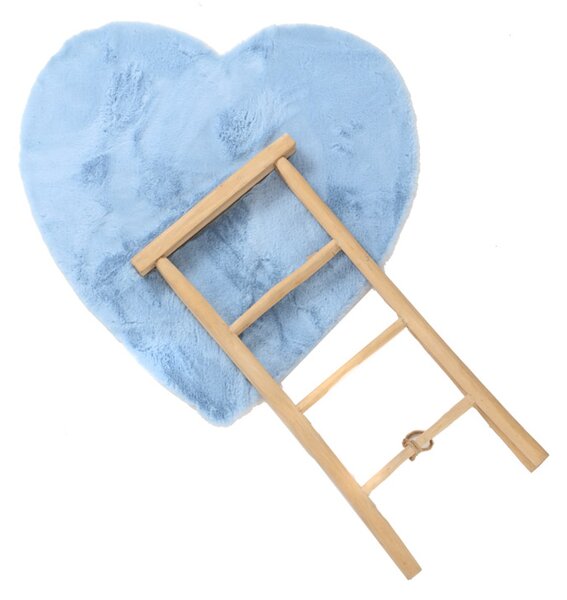 Παιδικό Χαλί Γούνινο (100x100) Royal Carpet Bunny Kids Heart Blue