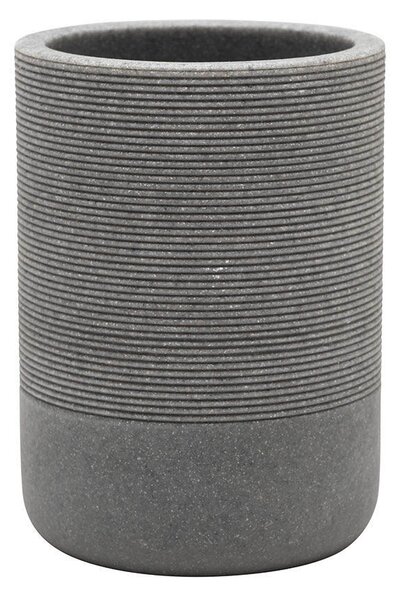Ποτηροθήκη Μπάνιου (Φ7x10) Estia Stone Grey 02-13387