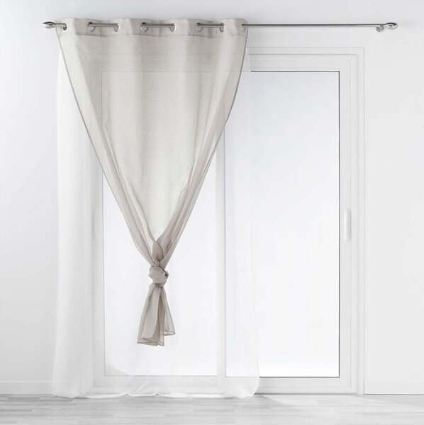 Κουρτίνα Διπλή (140x240) Με Τρουκς L-C Duetto Gris/Blanc 1627410
