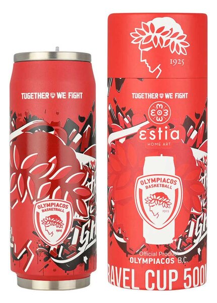 Ποτήρι Θερμός 500ml Estia Olympiacos B.C. Edition Together We Fight 00-27100