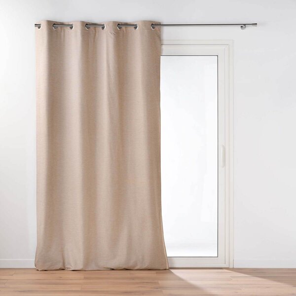 Θερμομονωτική Κουρτίνα (140x260) Με Τρουκς L-C Coverline Beige 1612254