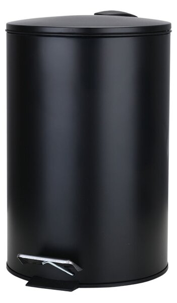 Κάδος Απορριμμάτων Μπάνιου (Φ20x28) Homely 5lt Classic Black Matt 02-3791
