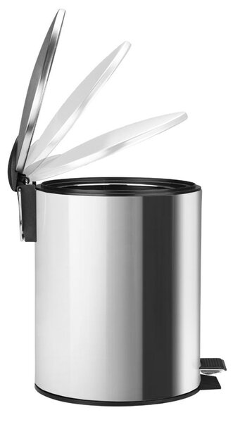 Κάδος Απορριμμάτων Μπάνιου (Φ20x28) Homely 5lt Inox Matt 02-0059