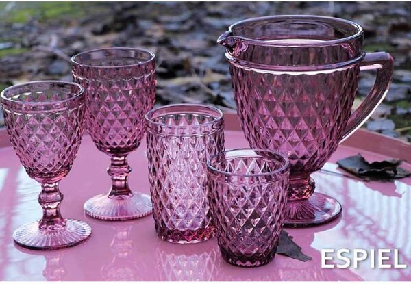 Ποτήρι Νερού Κολωνάτο 280ml Espiel Tristar Purple TIR106K6