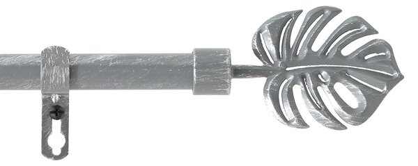 Κουρτινόξυλο Φ19mm Μονό Επεκτεινόμενο 210-380cm Με Άκρα L-C Tropi Gris/Argent 1900500