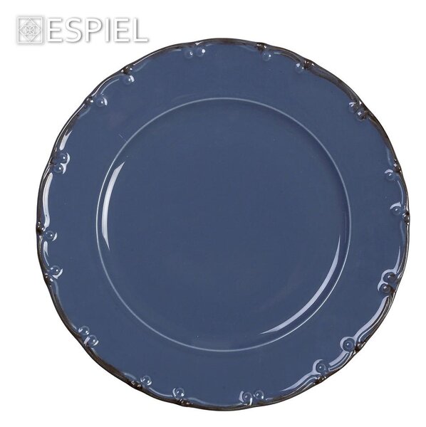 Πιάτο Φαγητού Βαθύ (Φ23) Espiel Liana Blue TLZ104K6